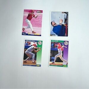 early 90s baseball trading cards st. louis cardinals players memorabilia crafts